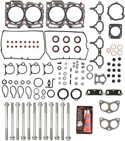 Evergreen HSHB9008 Cylinder Head Gasket Set Head Bolt