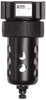 Parker 06F22AC Compressed Air Filter, Removes Particulate, Polycarbonate Bowl with Metal Bowl Guard, Manual Drain, 40 Micron, 80 scfm, 3/8