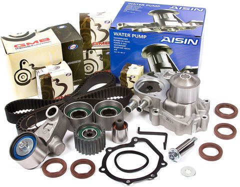Evergreen TBK328WPA Compatible With 02-05 Subaru Impreza WRX Turbo 2.0 DOHC EJ20 Timing Belt Kit AISIN Water Pump