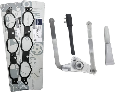 Intake Manifold ALUMINUM Repair Kit for Mercedes-Benz Engine (V6 3.0L / 3.5L M272) (V8 4.7L / 5.5L M273) Runner Air Flap Lever Throttle W203 C216 C209 C207 W201 W463 X164 X204 W164 W251 W221 R230