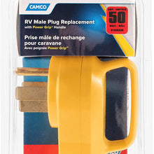 Camco PowerGrip Replacement Plug- Transform Your RV Plug Into a Safe and Durable PoweGrip Cord 50 AMP (55255)