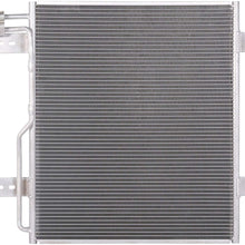 Lynol Cooling System Premium Complete Aluminum AC Condenser Replacement Compatible With International 04-07 3000 4000 Series 8500 9900i 21 1/4 x 24 1/4