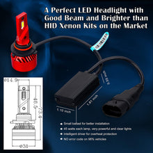 Alla Lighting 9005 H11 LED Bulbs Combo High/Low Beam H11 9005 Headlights LED 6000K Lights Upgrade, 12000 Lumens Xtreme Vision