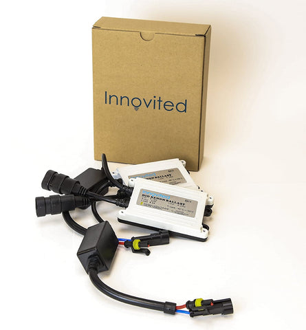 Innovited 2pcs 55W AC Slim Digital HID Xenon Replacement Ballast For H11 H7 H8 H9 H4 H1 H13 9005 9006 9007 Universal Fit