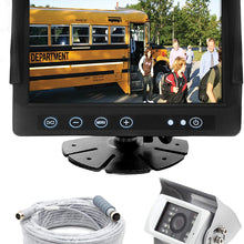 Heavy Duty Rear View Backup Camera System Complete with 7-inch Color Monitor, Weatherproof Camera, 65 ft. Harness