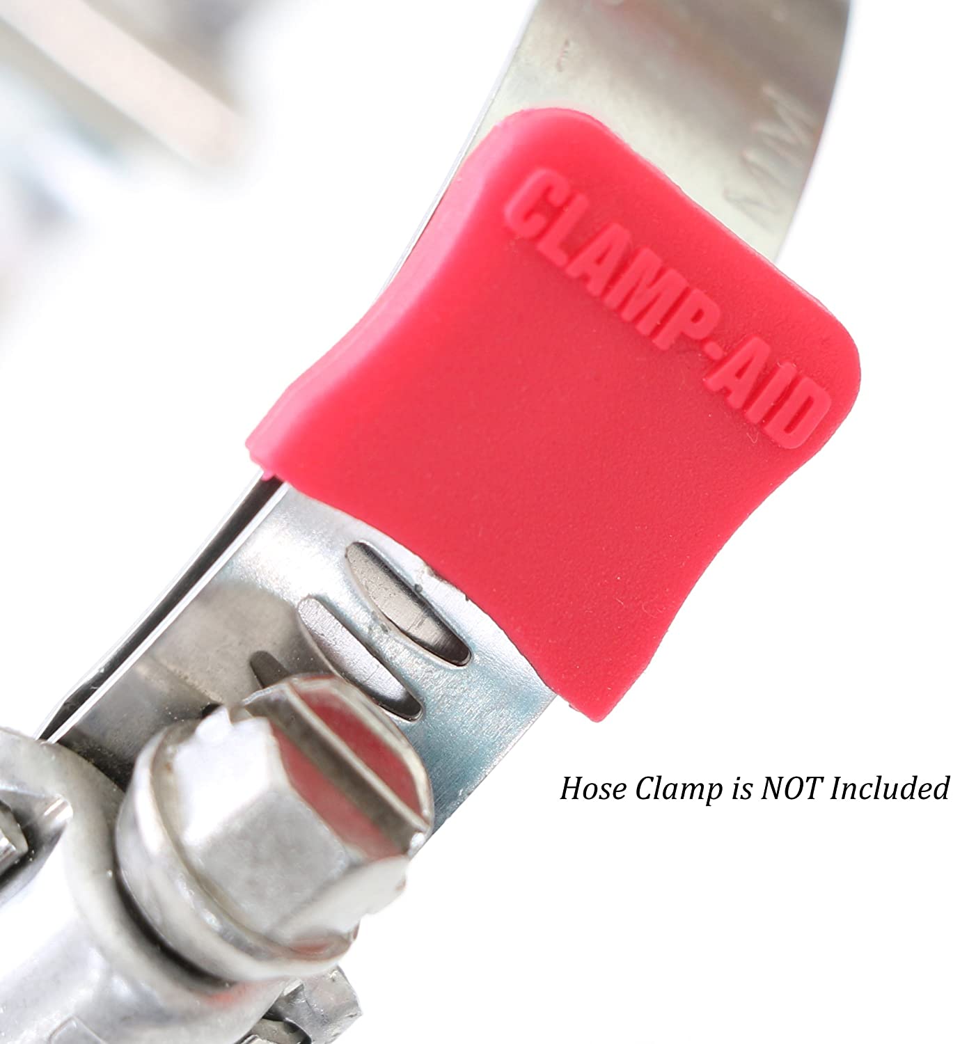 CLAMP-AID Brand Red Hose Clamp End Guards Covers Tail Protectors for 1/2