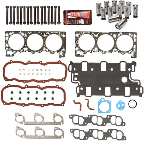 Evergreen HSHBLF1813-1 Head Gasket Set Bolts Lifters Compatible With 90-94 Ford Explorer Ranger Aerostar Mazda 4.0