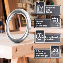 15pcs Oil Drain Plug Crush Rubber Washer Gasket Black Seal – 12mm Replacement for Buick/Cadillac/Chevrolet/GMC/Hummer/Oldsmobile/Pontiac/Saturn - OEM 12616850 Fits for GM 1975-2021 by AUTOMAJOR