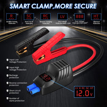 Imazing Portable Car Jump Starter - 2500A Peak 20000mAH (Up to 8L Gas or 8L Diesel Engine) 12V Auto Battery Booster Portable Power Pack with LCD Display Jumper Cables, QC 3.0 and LED Light