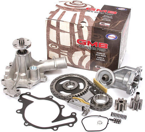 Evergreen TK20500WOP3 Compatible With 97-03 Ford E150 E250 Econoline F150 4.2L OHV 12 Valves Timing Chain Kit Water Pump Oil Pump