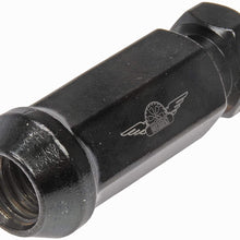 Dorman 712-645AXL M14-1.50 Racing Style XL Wheel Nut for Select Models - Black, 24 Pack