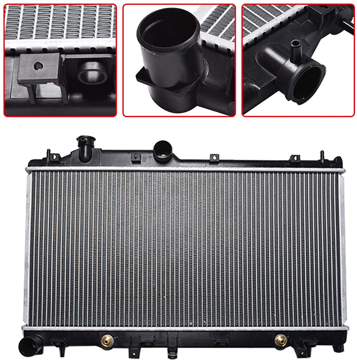 WFLNHB Radiator 2777 Replacement for 2005-2015 Subaru Legacy Impreza Outback Forester 2.0L 2.5L CU2777 13092 CU13092 Q13092