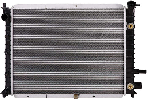 Lynol Cooling System Complete Aluminum Radiator Direct Replacement Compatible With 1998-2003 Ford Escort ZX2 Coupe L4 2.0L