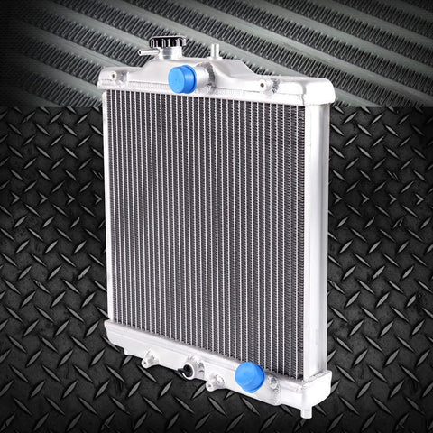2 Row 42MM Aluminum Cooling Racing Radiator Stop Leak Compatible For HONDA CIVIC D15 D16 EG EK SOHC 1992 1993 1994 1995 1996 1997 1998 1999 2000