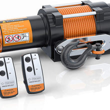 ORCISH 12V Waterproof 4500lb Electric ATV UTV Synthetic Rope Winch Kits (Synthetic Rope Style)