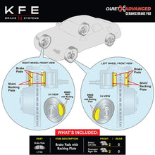 KFE KFE976-104 Ultra Quiet Advanced Premium Ceramic Brake Pad FRONT Set Compatible With: Toyota 4Runner, Tacoma 6 Lug 4 Piston Caliper, FJ Cruiser, Sequoia, Tundra; Lexus GX460, GX470