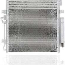 A/C Condenser - Pacific Best Inc For/Fit 3664 Dodge Nitro Jeep Liberty AT w/Transmission Oil Cooler w/Receiver & Dryer