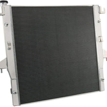 OzCoolingParts Pro 2 Row Core All Aluminum Radiator For 2003-2010 04 05 06 07 08 09 Dodge Ram 2500/3500 5.9 6.7 L6 Cummins Engine