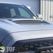 TufSkinz Inner Hood Scoop Accents - Compatible with 2016-2020 Tacoma - 3 Piece Kit (Inferno(Non-Metallic))