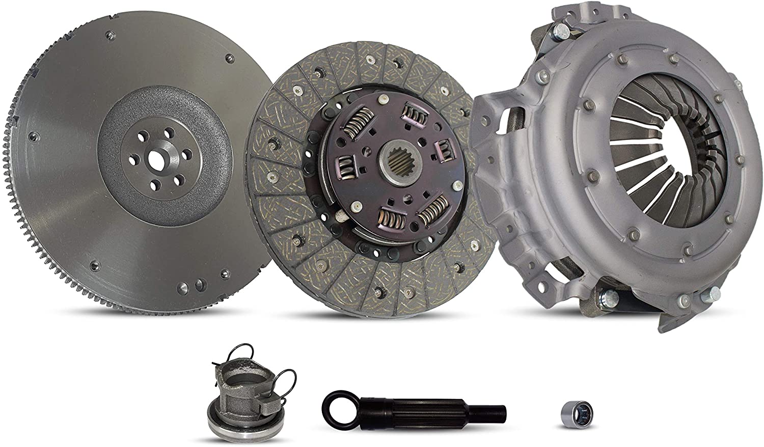 Clutch And Flywheel Kit compatible with Tj Wrangler Se Base S Sport Rio Utility 2-Door 4-Door 1994-2002 2.5L L4 GAS OHV Naturally Aspirated (01-040FW)