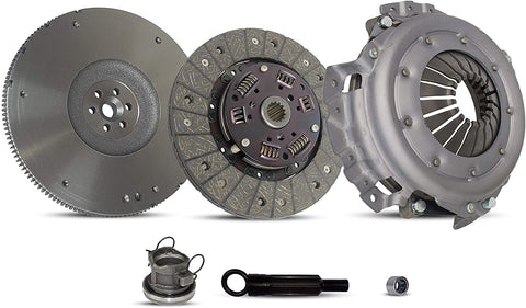 Clutch And Flywheel Kit compatible with Tj Wrangler Se Base S Sport Rio Utility 2-Door 4-Door 1994-2002 2.5L L4 GAS OHV Naturally Aspirated (01-040FW)