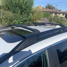 Roof Rack Crossbars Side Rail Cross Bar Fits 2019 2020 Toyota RAV4 Adventure TRD Off-Road | Black Premium Aluminum Brackets and Enhanced Bars for Cargo Box Luggage Rack
