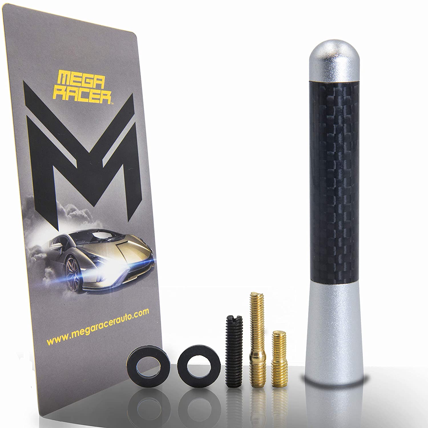 1 Pc JDM Style Polished Silver 3