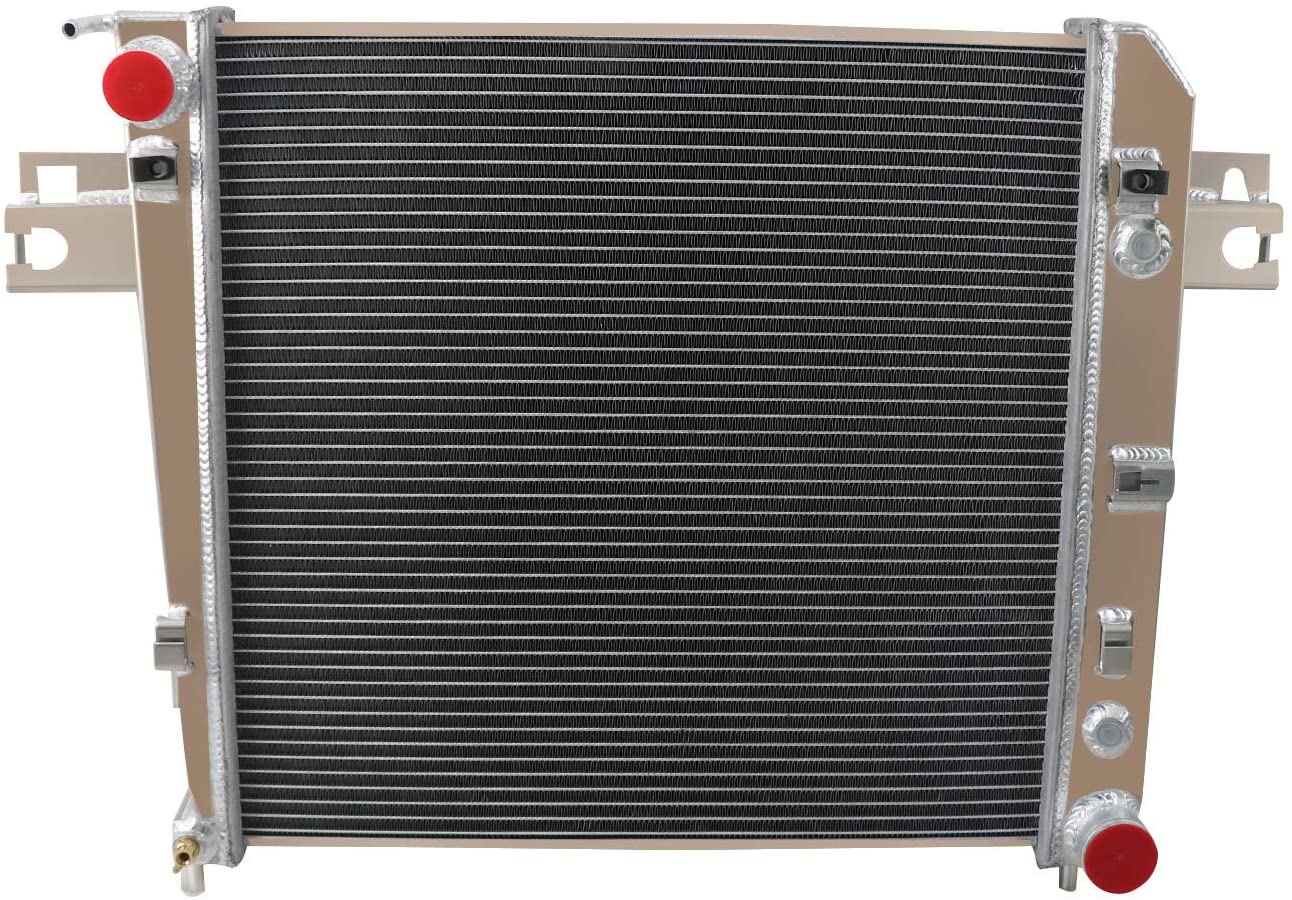 ALLOYWORKS 3 Row-44MM Aluminum Radiator For 2002-2006 Jeep Liberty 3.7L V6 GAS 2003 2004 2005