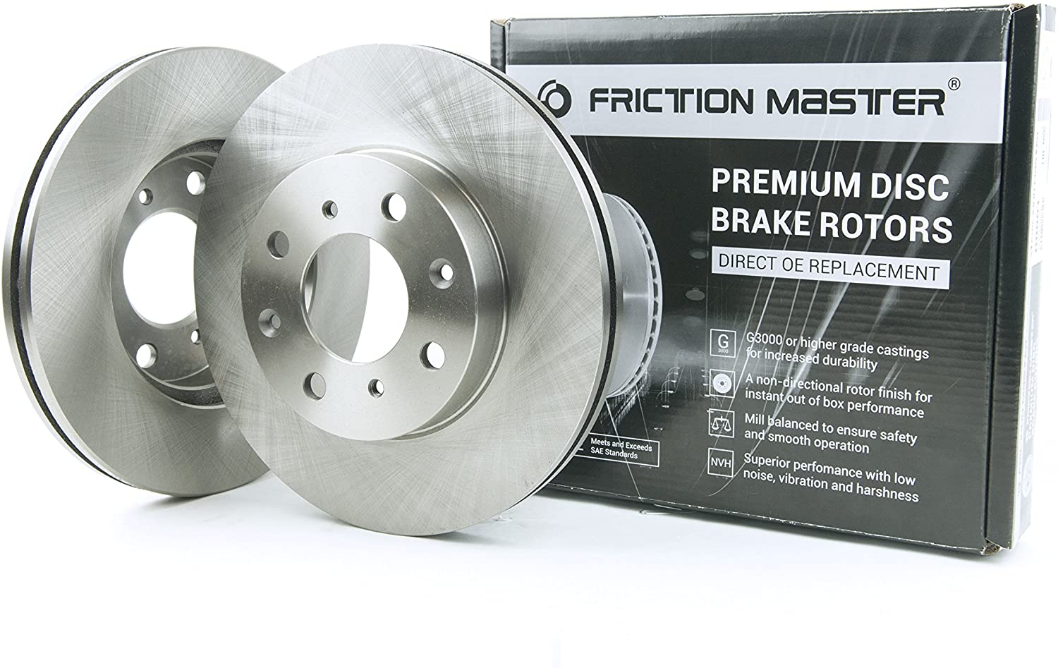 Friction Master R1095 Front Premium OE Brake Disc Rotors Set