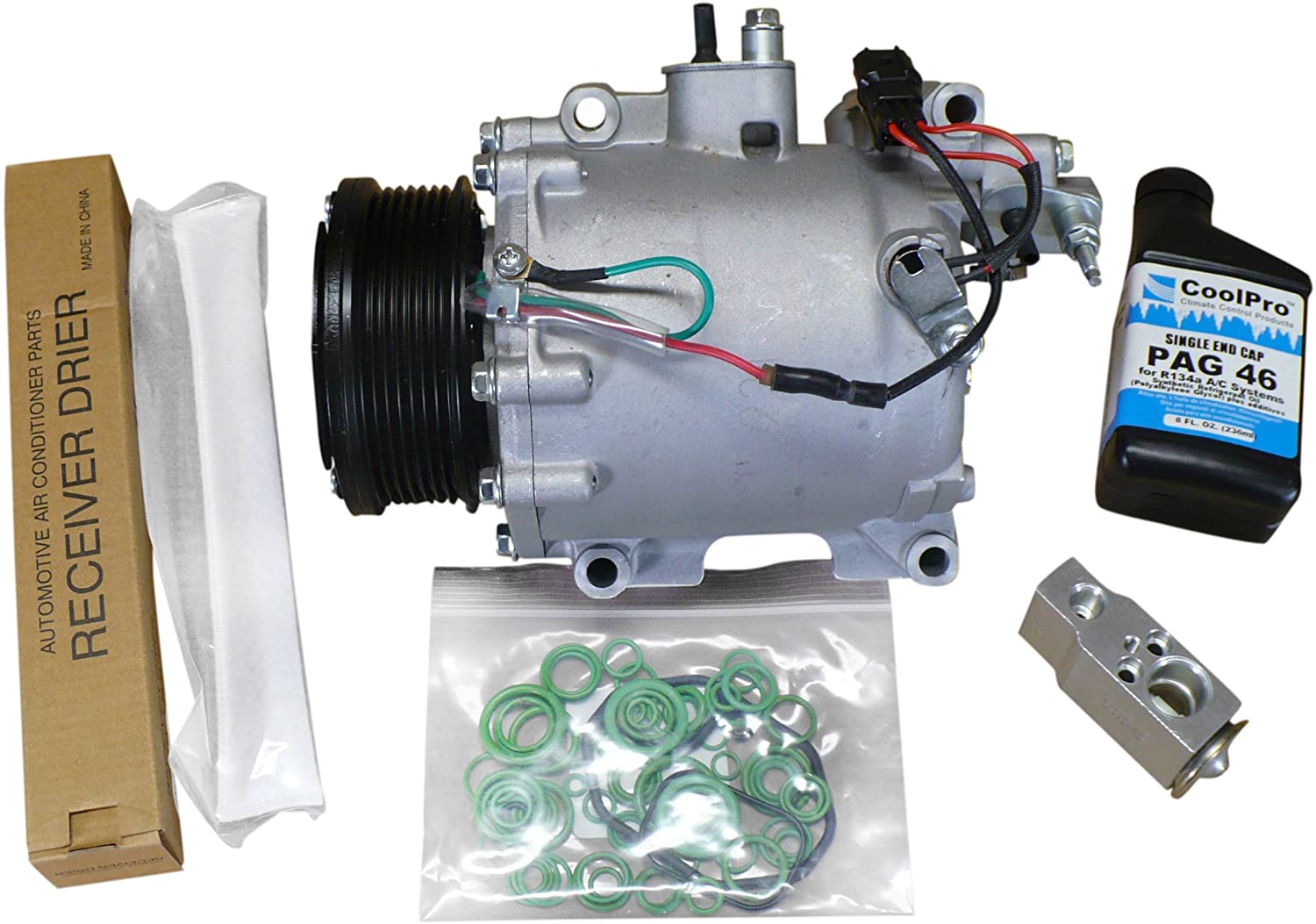 Parts Realm CO-0706AK Complete A/C Compressor Replacement Kit