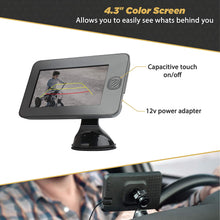 SCOSCHE WBUSSPF43 Wireless Solar Powered Backup Camera System with 4.3” Color Dash Monitor and License Plate Frame for Cars, Trucks and SUV’s