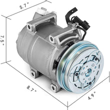 Mophorn CO 29124C Universal Air Conditioner AC Compressor and Clutch For Mitsubishi L200 L200 Triton 2.4 & 2.5L A/C Compressor