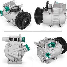Mophorn 977011E001 CO 10925C Universal Air Conditioner AC Compressor for 2006-2009 Hyundai Accent 1.6L 67358 68358 977011E000