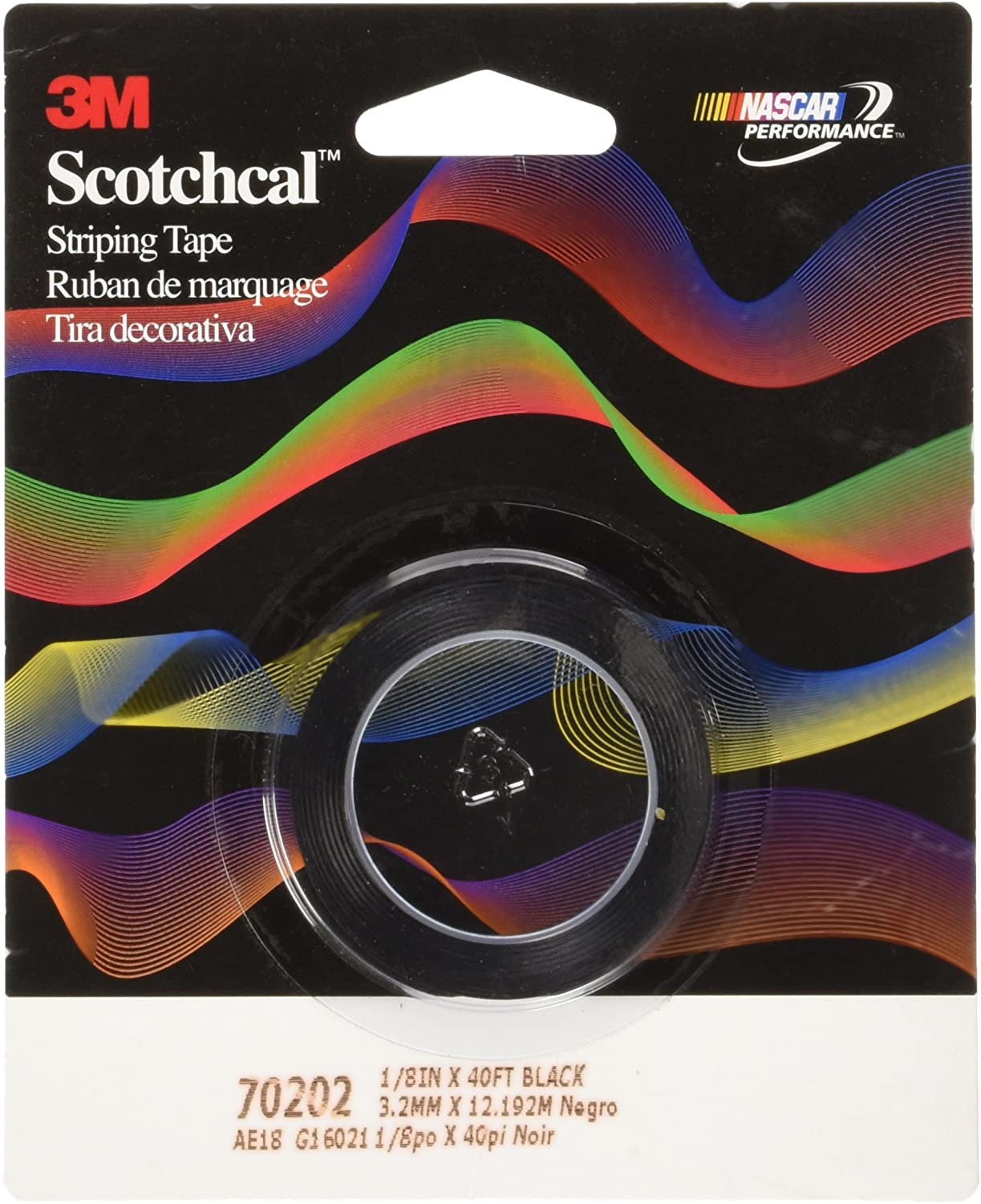 3M Scotch Scotchcal Striping Tape: 1/8 in. x 40 ft. (Black)