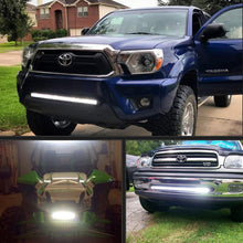 Nilight 17" 80w LED Work Light Single Row Spot Flood Combo LED Light Bar Driving Lights Offroad Lighting - 2 Style Mounting Brackets,2 years Warranty