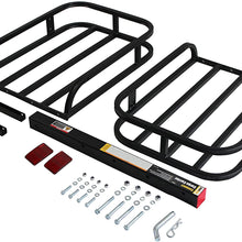 MaxxHaul 70107 Hitch Mount Compact Cargo Carrier - 53" x 19-1/2" - 500 lb. Maximum Capacity for 2" Hitch Receiver