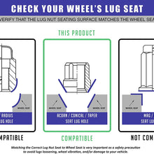 Wheel Accessories Parts Set of 20 Bulge Acorn Open End Chrome Small Diameter Lug Nut Full Set (M14x1.50)