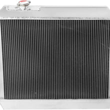 DNA Motoring RA+FS-CHEVYT63-3 3-Row Aluminum Radiator with Fan Shroud