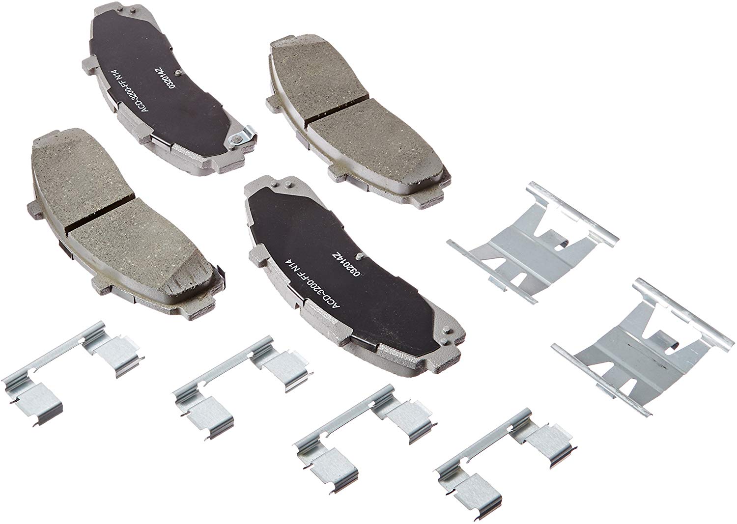 ACDelco 14D652CH Advantage Ceramic Front Disc Brake Pad Set