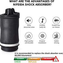 Nifeida Rear Air Suspension Spring Bag Shocks Replacement for Mercedes-Benz W251 R-Class R320 R350 R500 R550 R63 AMG 2513200025 2513200425 2513200325, Pair Left & Right
