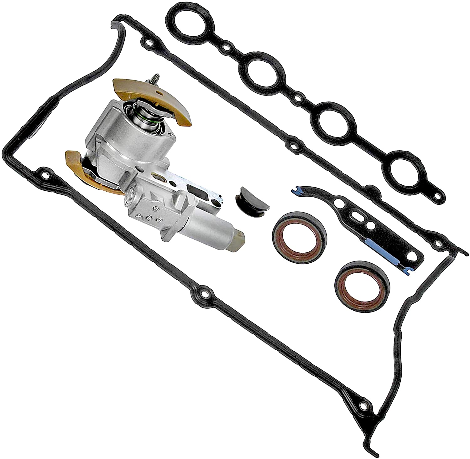 APDTY 028132 VVT Variable Valve Cam Camshaft Timing Adjuster Solenoid Kit Includes Gaskets & Seals Fits Select VW Audi Models With 1.8L Turbo Engine (Replaces 058-109-088-K, 058109088D, 058109088K)