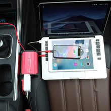 300W Car Power Inverter DC 12V to 110V AC Converter 4.8A Dual USB Charging Ports Car Charger Adapter (Red)