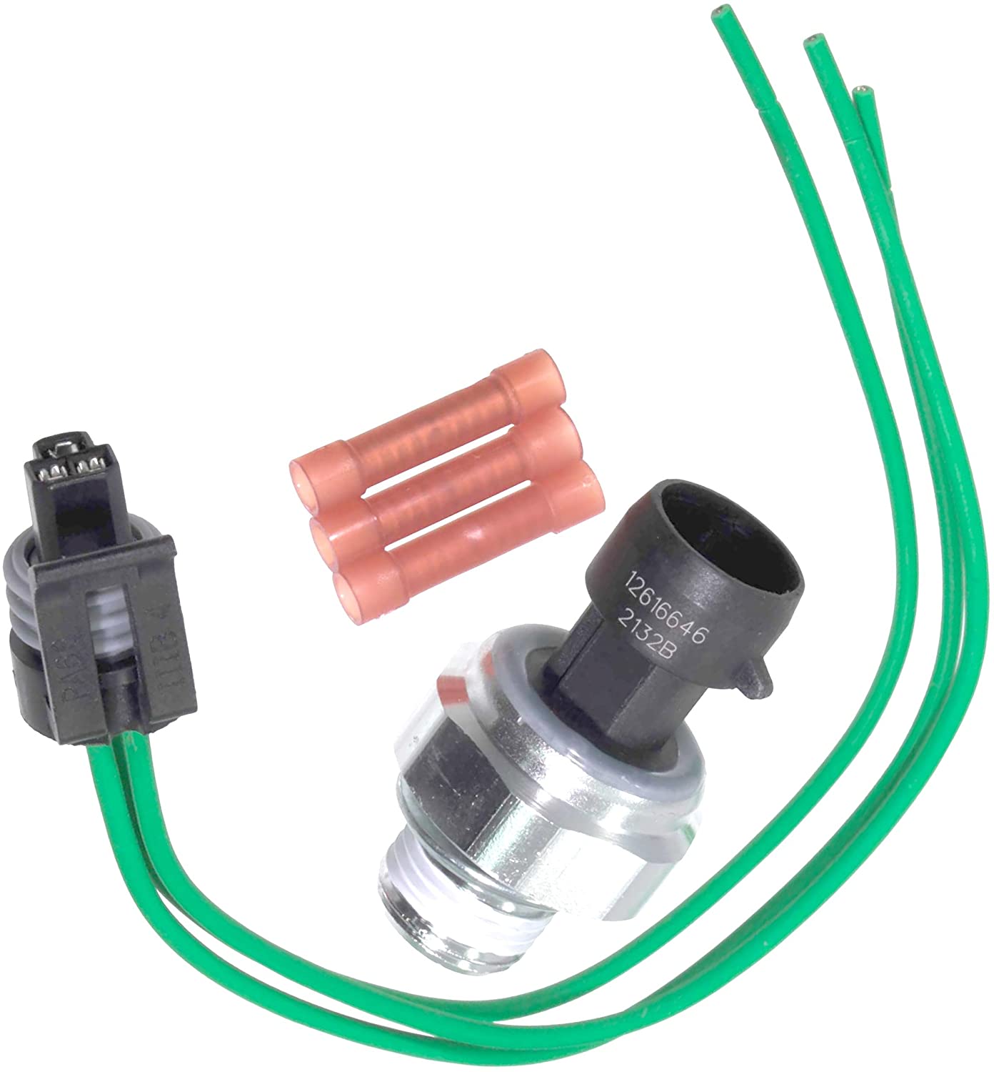 APDTY 133830 Engine Oil Pressure Sensor Crush Sleeve Gasket & Wiring Harness Pigtail (Replaces D1846A, 12616646 12573107 12569323 12562230 12614969; Typically Solves PO520, PO521, PO522, PO523, PO524)
