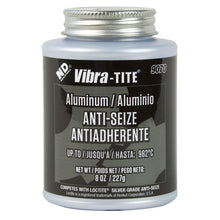 Vibra-TITE 9070 Aluminum Anti-Seize Lubricant Compound, 8 oz Jar with Brush, Silver