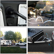 Nilight Heavy Duty 7 Way Inline Trailer Plug with 7 Gang Junction Box - 8 Feet, Trailer Connector Cable Wiring Harness with Weatherproof Junction Box Suitable for RV Automotives Cars,2 Years Warranty