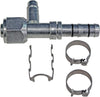 #10 AEROQUIP EZ CLIP AC HOSE FITTING FEM STR LOW SIDE CHARGE PORT 70R8201