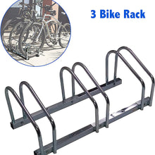 EasyGo Floor Stationary Triple Bike Wheel Rack, Indoor – Outdoor Bike Stand