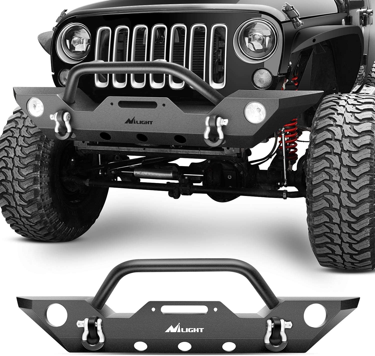 Nilight Led Pods 2PCS 18W 1260LM Spot Led Off Road Lights Super Bright Driving Fog Light Boat Lights Driving Lights Led Work Light SUV Jeep Lamp, 2 Years Warranty