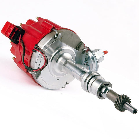 MAS Ignition HEI Red Cap Distributor with 65K Volt Coil 1030213 PE330U for SBF Ford Small Block 260 289 302