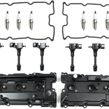 Brand New V6 Engine Valve Cover, Gasket, Spark Plug, Tube Seal, Ignition Coil Set COMPATIBLE WITH 2002-09 Nissan 3.5L DOHC QR35DE